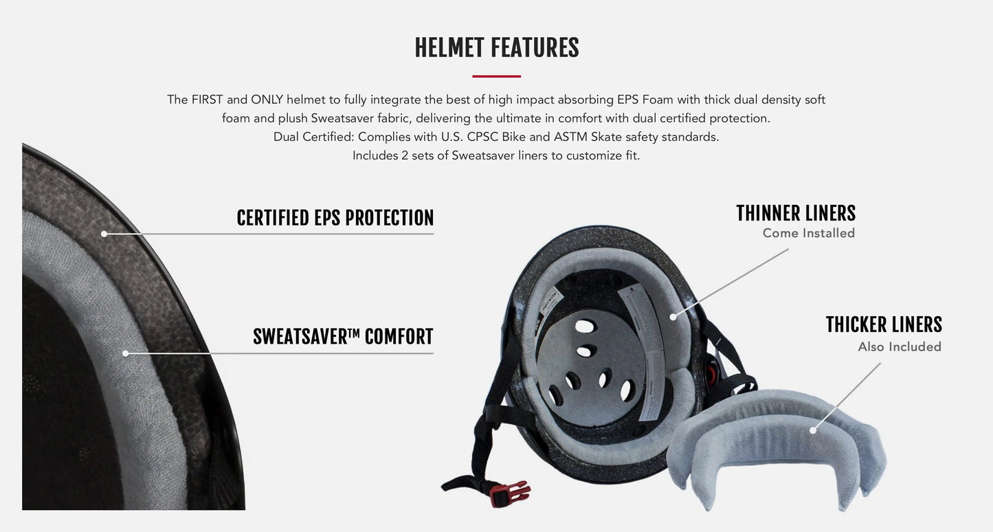 Triple 8 Sweat Saver Helmet