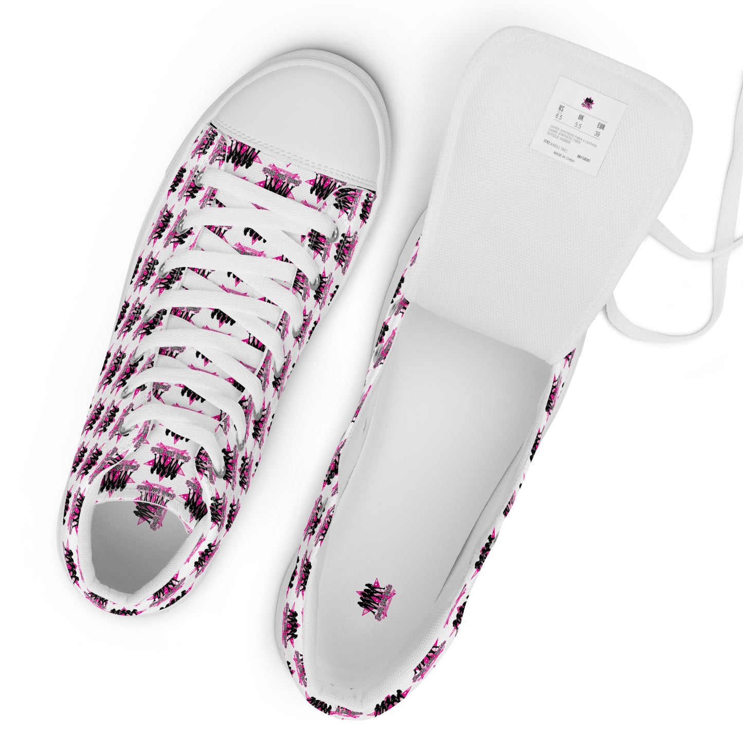 South Side Roller Derby high top canvas shoes
