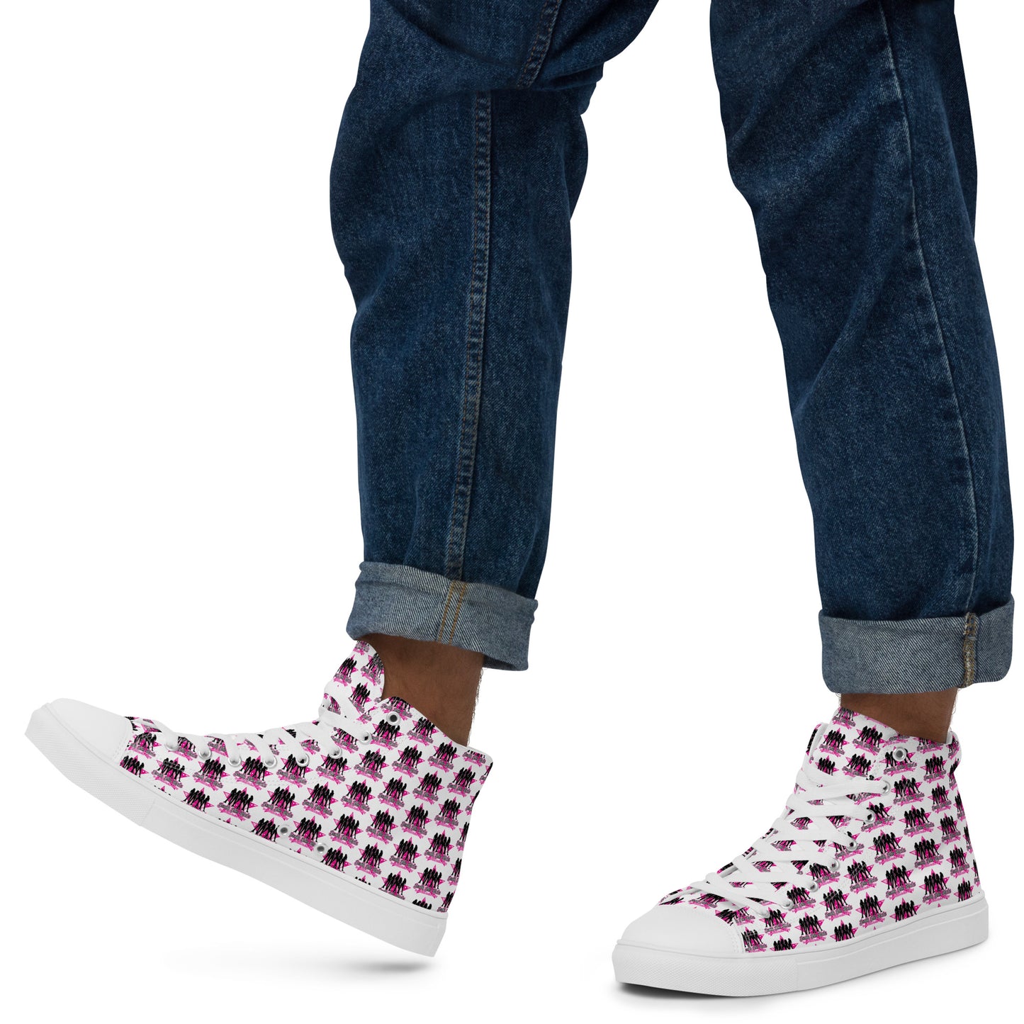South Side Roller Derby high top canvas shoes